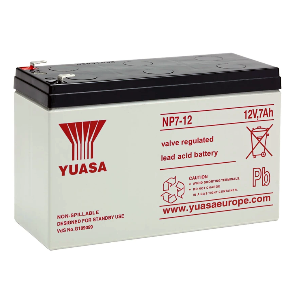 Np7 12 12v 7ah Yuasa General Purpose Vrla Battery Elevator Equipment